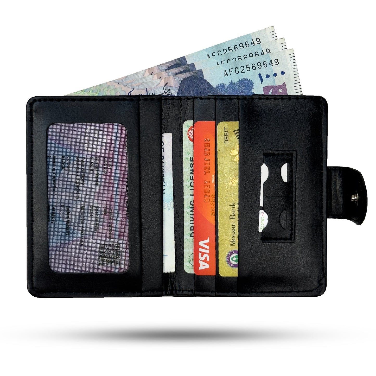 Button Closure Wallet